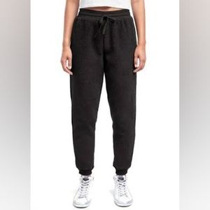 NWT Splendid Black Sherpa Joggers